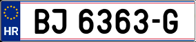 Trailer License Plate